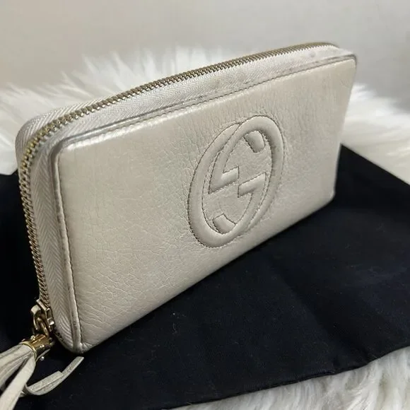 💯Authentic Gucci Soho Zipped Long Wallet🍀 - Picture 3 of 16